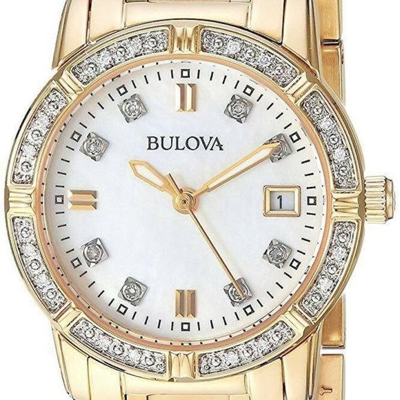 SALE! Bulova Women's Gold Accent 26mm watch